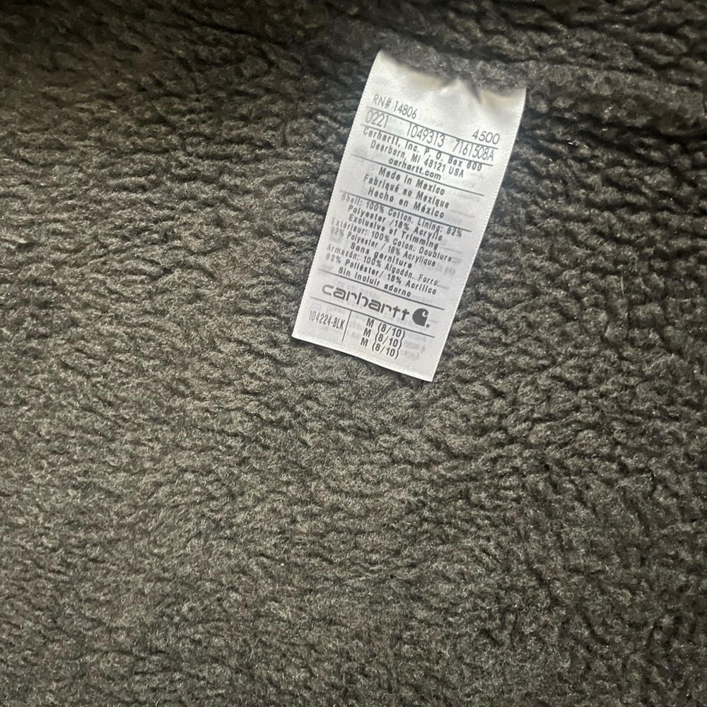 Carhartt Black Sherpa-Lined Vest - Picture 2 of 4